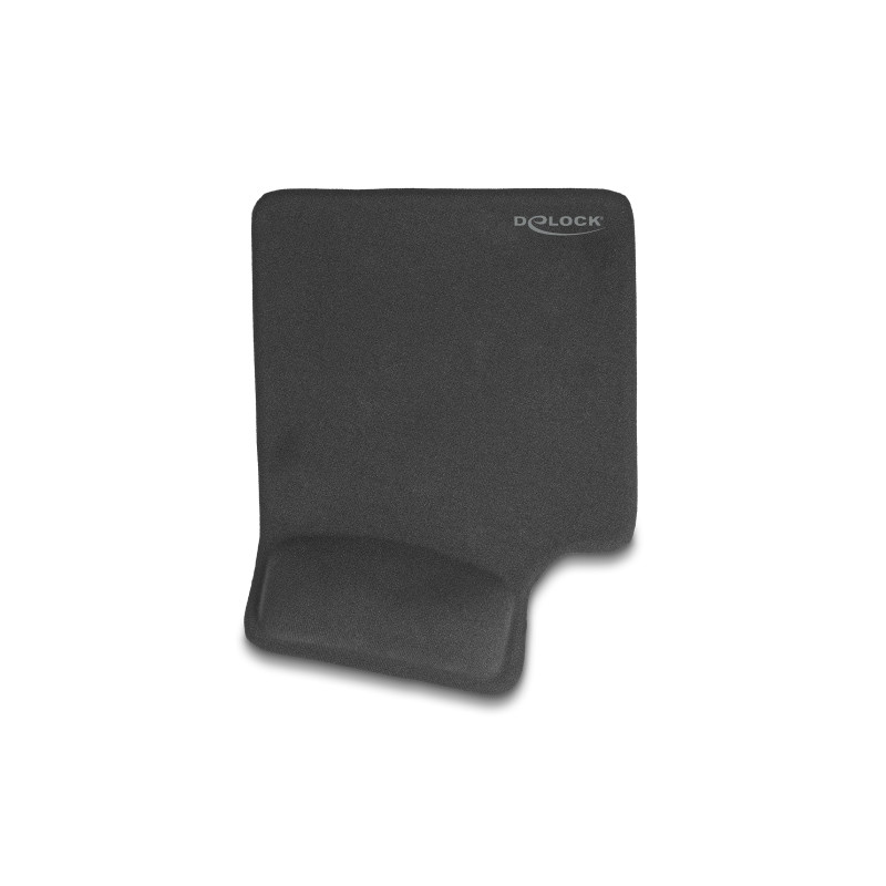 Delock Ergonomisches Mauspad mit Gel Handballenauflage Linkshänder schwarz