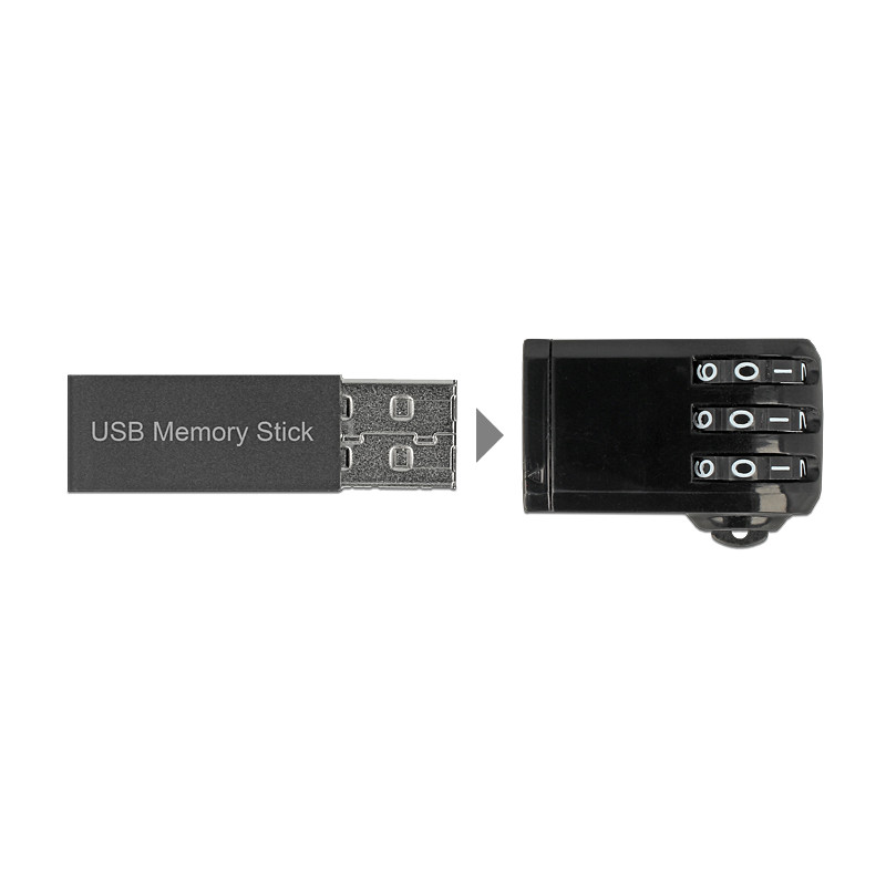 Navilock USB Schloss mit Zahlencode