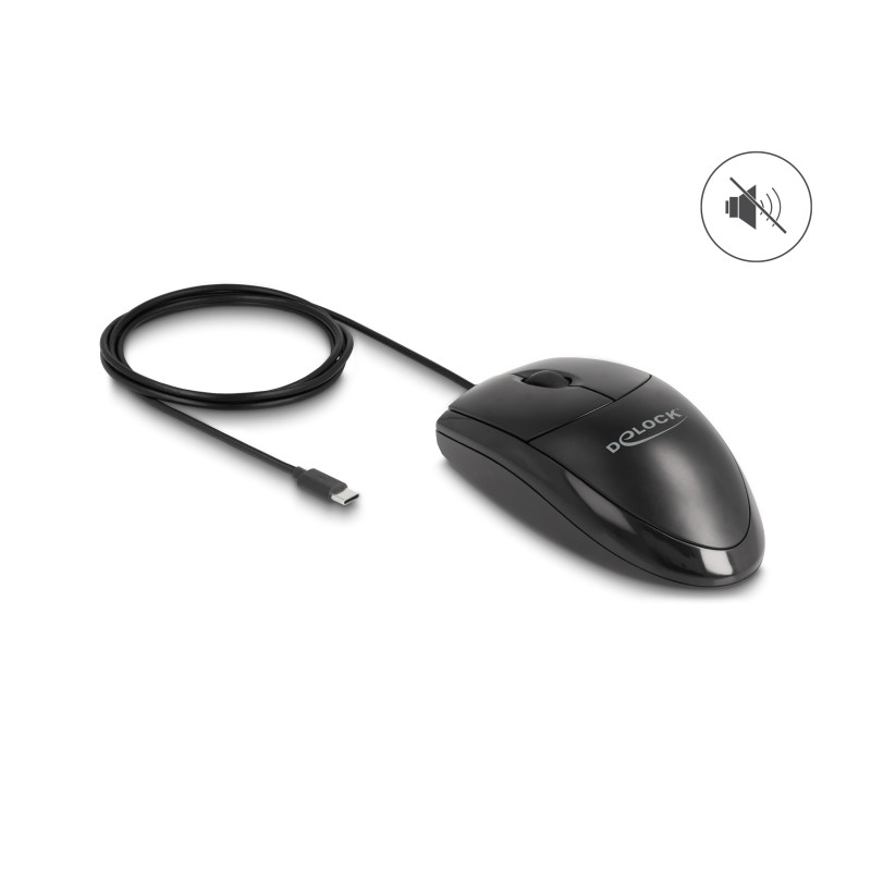 Delock Optische USB Type-C™ Desktop Maus – Lautlos