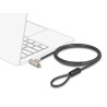 Navilock Laptop Schloss mit Schlüssel für HP Nano Slot 1,80 m schwarz