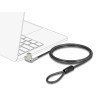 Navilock Notebook Sicherungskabel mit Schlüssel für HP Nano Slot - Karbonstahlkabel