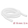 Delock Geflechtschlauch selbstschließend 2 m x 19 mm weiß