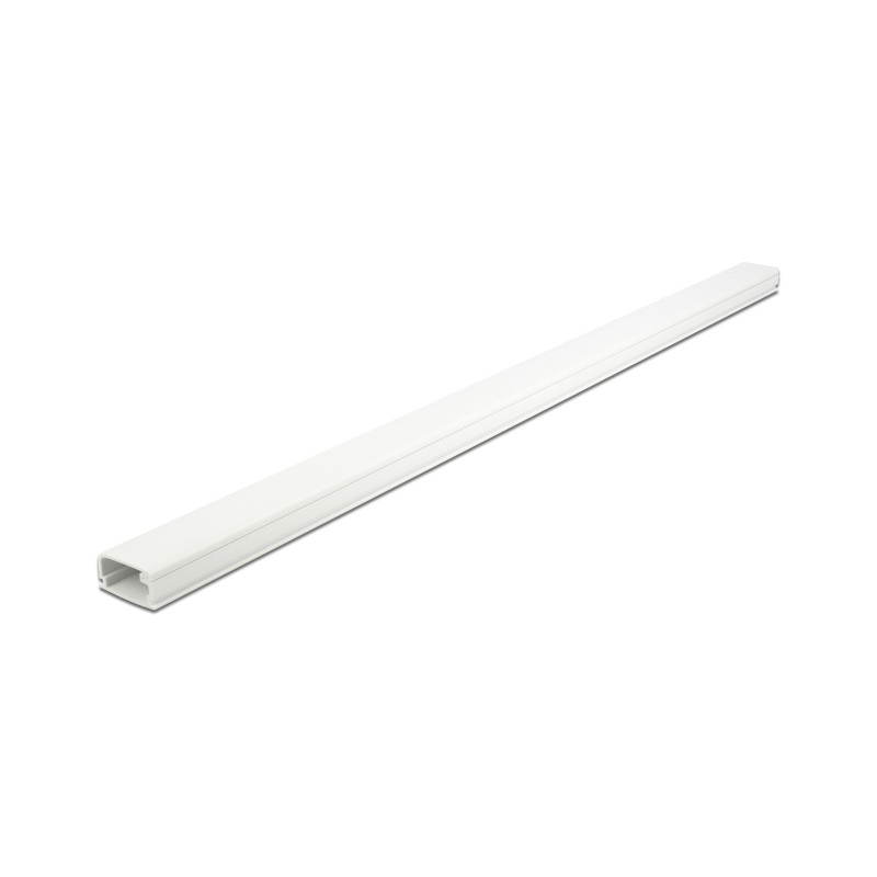 Delock Kabelkanal mit Deckel selbstklebend 26 x 13 mm - Länge 1 m weiß