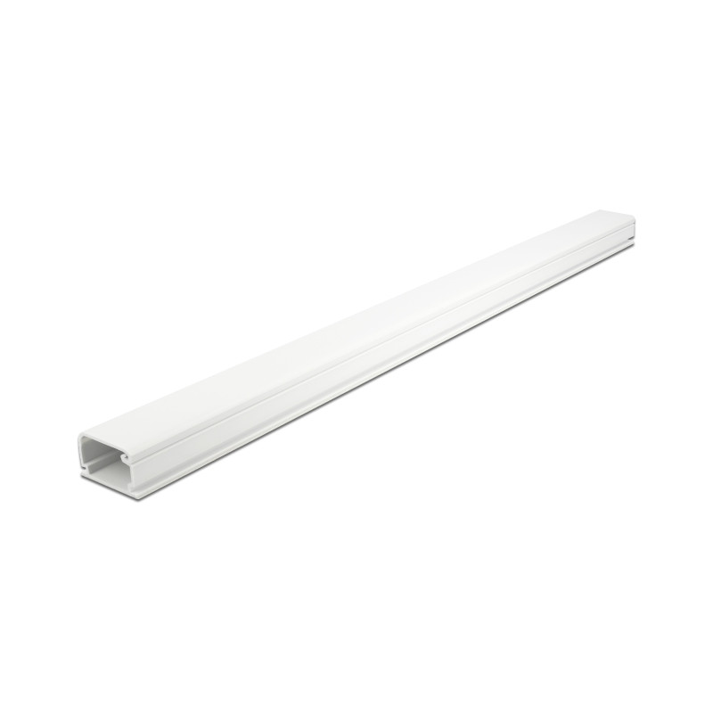 Delock Kabelkanal mit Deckel selbstklebend 35 x 20 mm - Länge 1 m weiß