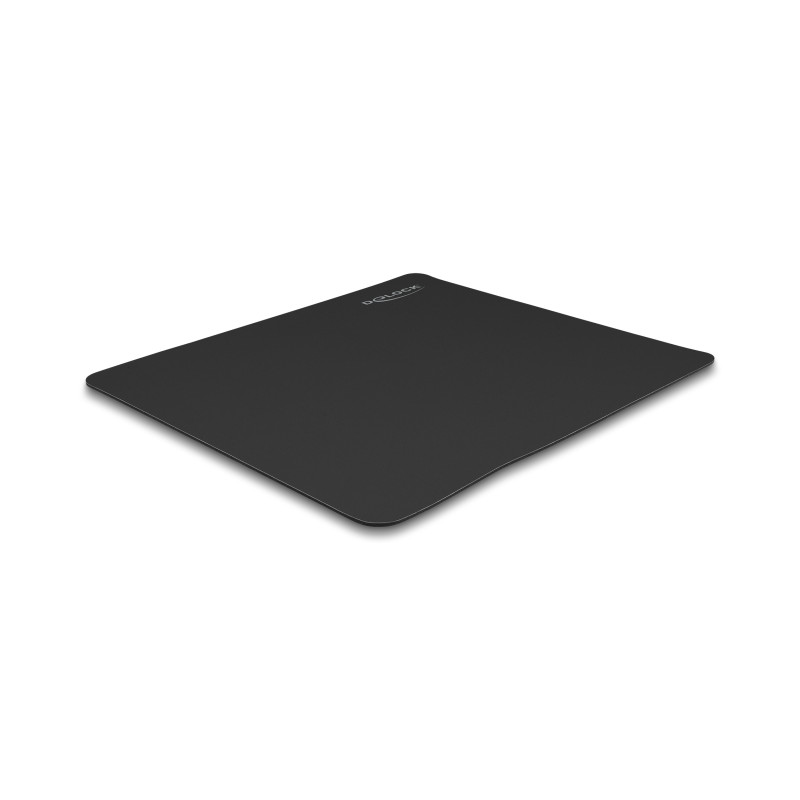 Delock Mauspad schwarz 450 x 400 mm "Glas"-Beschichtung