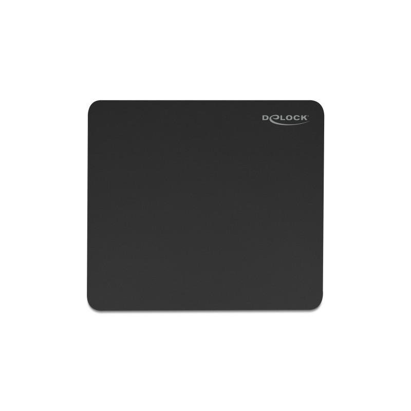 Delock Mauspad schwarz 450 x 400 mm "Glas"-Beschichtung