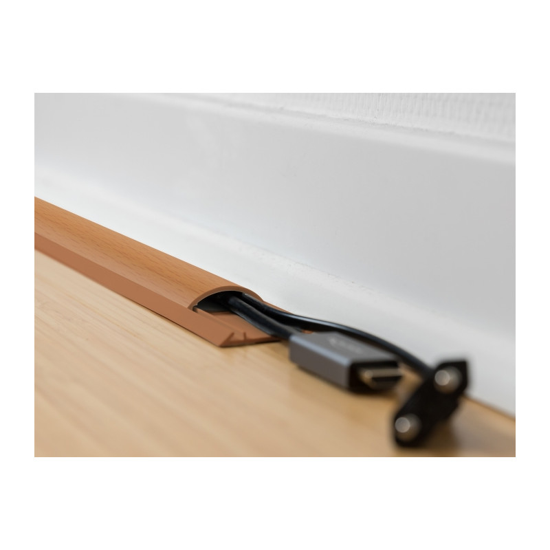 Delock Kabelkanal selbstklebend 30 x 11 mm - Länge 1 m Holzoptik