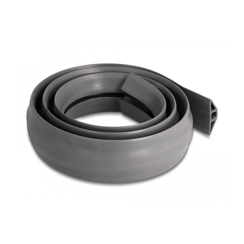 Delock Kabelkanal PVC flexibel 50 x 13 mm - Länge 1,5 m grau