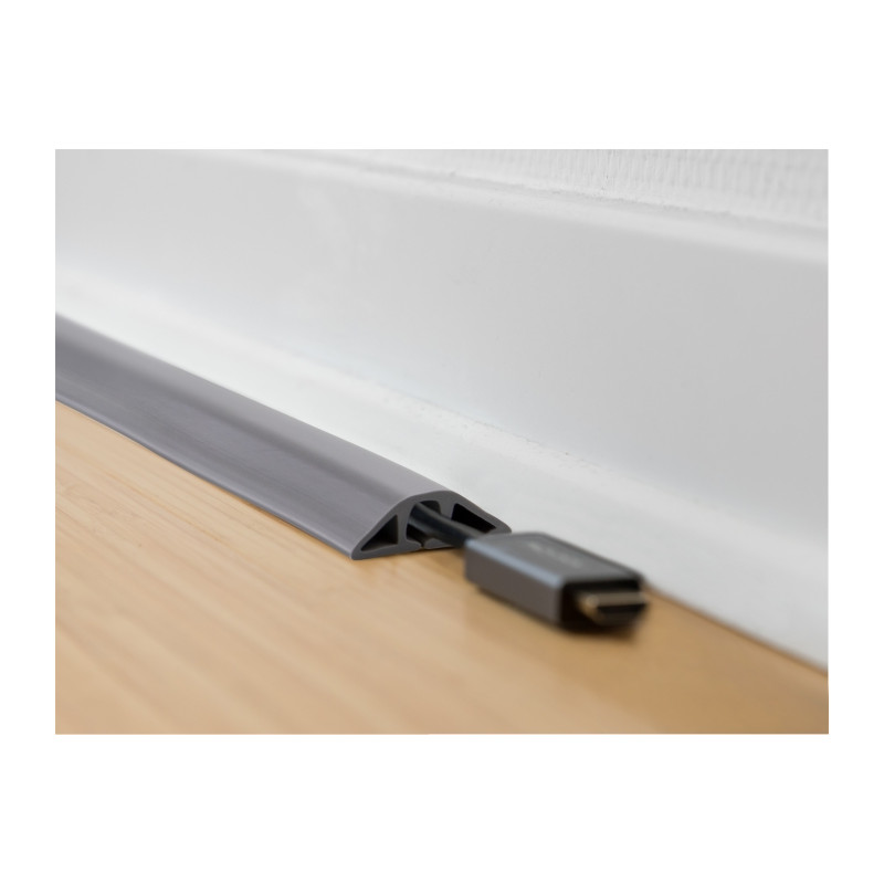 Delock Kabelkanal PVC flexibel 50 x 13 mm - Länge 1,5 m grau