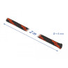 Delock Geflechtschlauch dehnbar 2 m x 6 mm schwarz-rot
