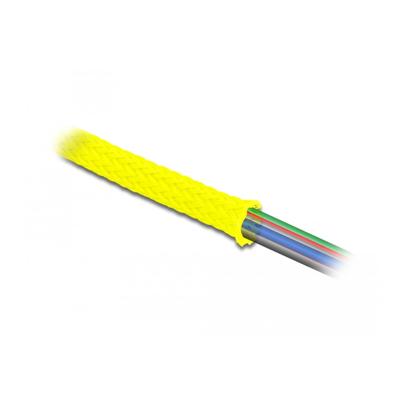 Delock Geflechtschlauch dehnbar 2 m x 6 mm gelb