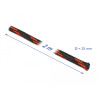 Delock Geflechtschlauch dehnbar 2 m x 25 mm schwarz-rot