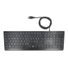 Delock USB Tastatur kabelgebunden 1,5 m schwarz mit XXL Buchstaben und Beleuchtung