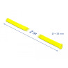 Delock Geflechtschlauch dehnbar 2 m x 38 mm gelb