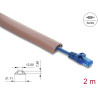Delock Kabelkanal PVC flexibel 30 x 10 mm - Länge 2 m braun