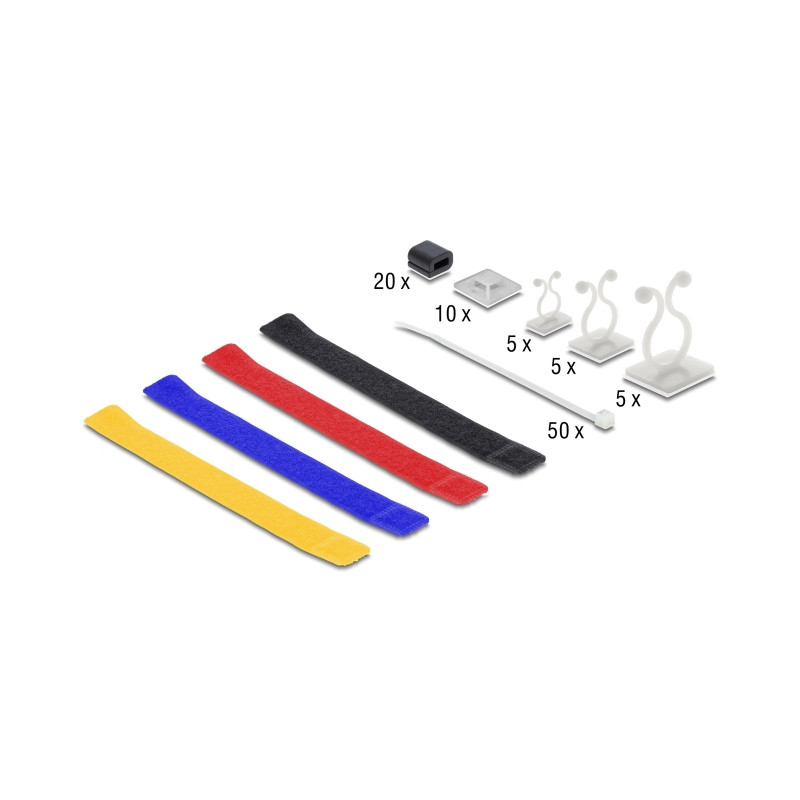 Delock Kabelmanagement Box Set 99-teilig