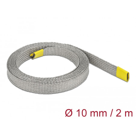 Delock Geflechtschlauch zur EMV Abschirmung dehnbar 2 m x 10 mm