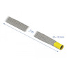 Delock Geflechtschlauch zur EMV Abschirmung dehnbar 2 m x 10 mm