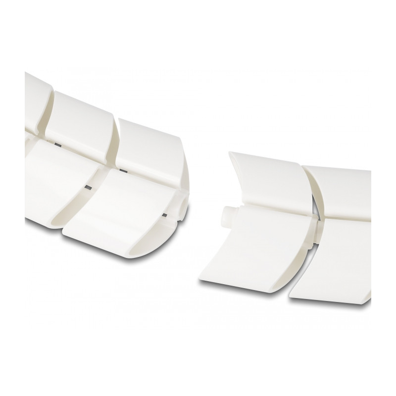 Delock Kabelkanal für Schreibtisch 740 x 75 mm höhenverstellbar weiß