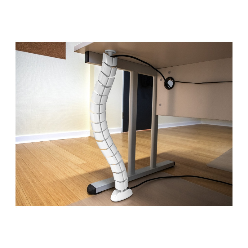 Delock Kabelkanal für Schreibtisch 740 x 75 mm höhenverstellbar weiß