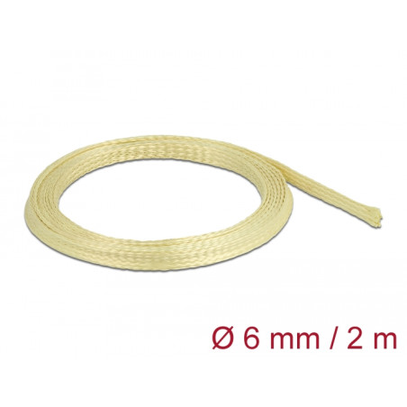Delock Geflechtschlauch aus Aramid Fasern 2 m x 6 mm
