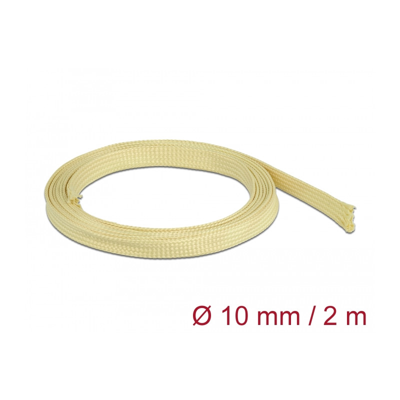 Delock Geflechtschlauch aus Aramid Fasern 2 m x 10 mm