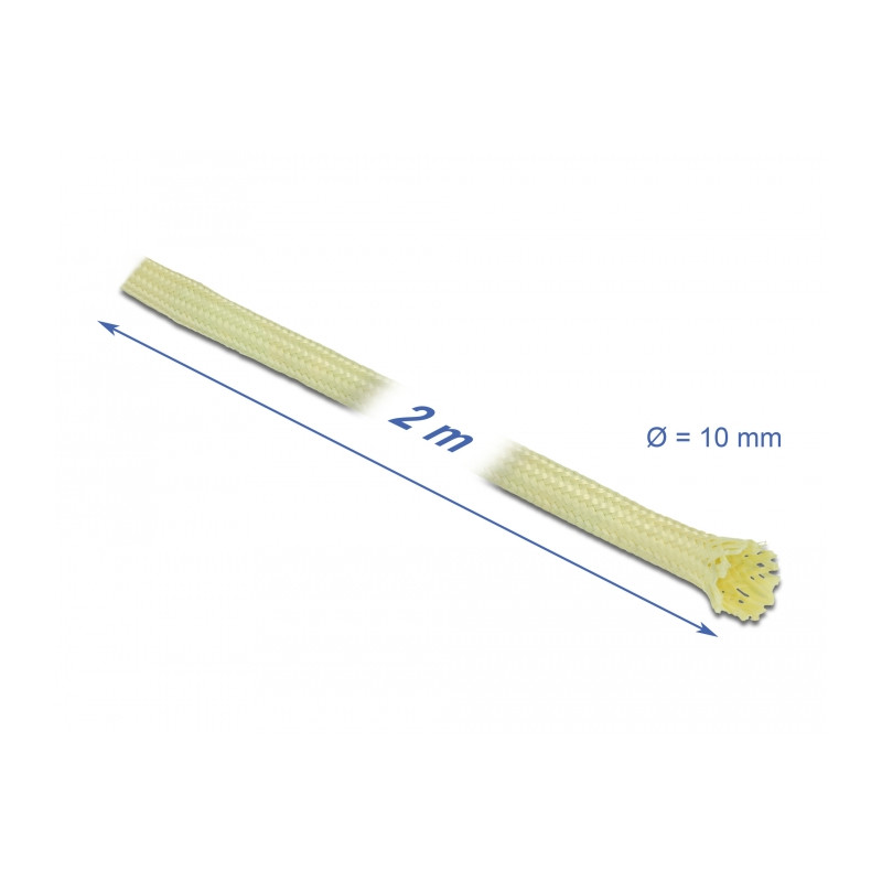 Delock Geflechtschlauch aus Aramid Fasern 2 m x 10 mm