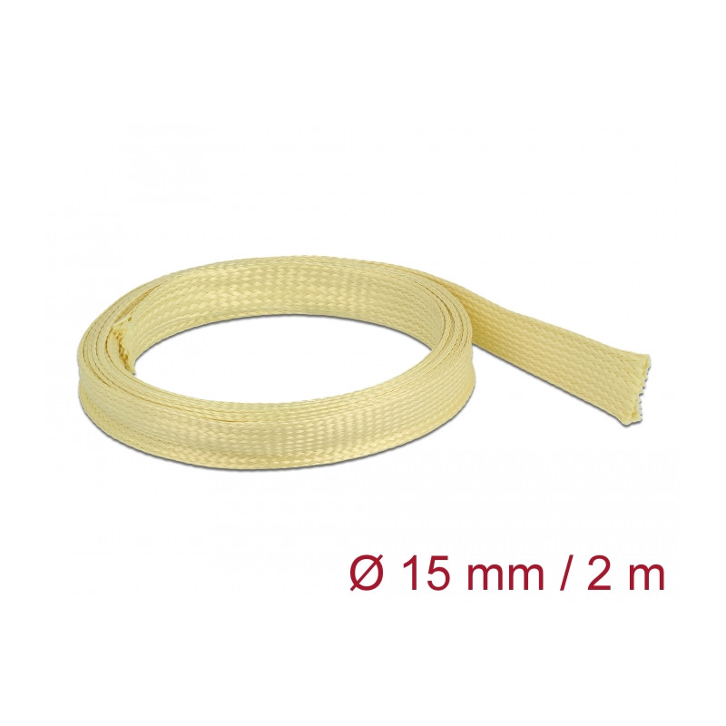 Delock Geflechtschlauch aus Aramid Fasern 2 m x 15 mm