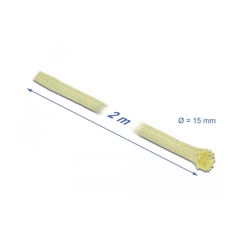 Delock Geflechtschlauch aus Aramid Fasern 2 m x 15 mm