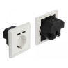 Delock Einbausteckdose mit 2 x USB Typ-A Ladeport 2,4 A
