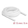 Delock Geflechtschlauch selbstschließend 5 m x 13 mm weiß