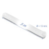Delock Geflechtschlauch selbstschließend 5 m x 13 mm weiß