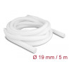 Delock Geflechtschlauch selbstschließend 5 m x 19 mm weiß