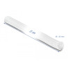Delock Geflechtschlauch selbstschließend 5 m x 25 mm weiß