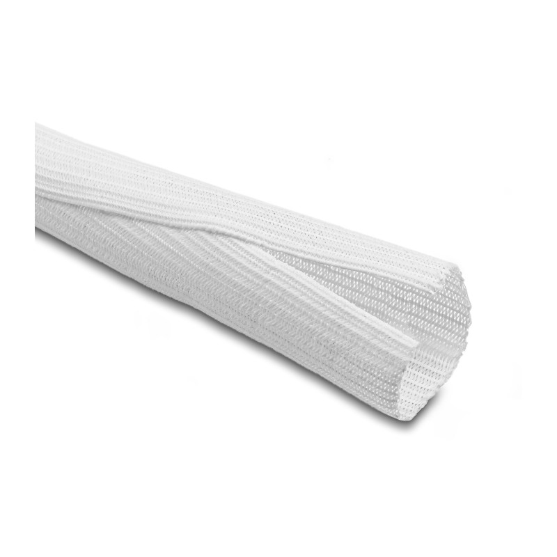 Delock Geflechtschlauch selbstschließend 10 m x 25 mm weiß