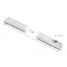 Delock Geflechtschlauch mit Reißverschluss hitzebeständig 1 m x 20 mm weiß