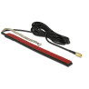 Delock DAB+ Antenne SMB Stecker 23 dBi aktiv omnidirektional schwarz Klebemontage outdoor