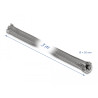 Delock Geflechtschlauch mit Reißverschluss hitzebeständig 3 m x 20 mm grau