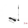 Delock LTE / GSM / UMTS Antenne SMA Stecker 3 - 5 dBi starr omnidirektional mit magnetischem Standfuß und Anschlusskabel RG-174 