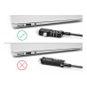 Navilock Notebook Sicherungskabel für USB Typ-A Buchse mit Zahlenschloss