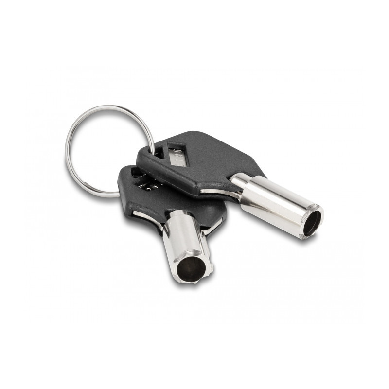 Navilock Notebook Sicherungsspiralkabel für USB Typ-A Buchse mit Schlüssel