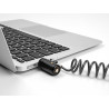 Navilock Notebook Sicherungsspiralkabel für USB Typ-A Buchse mit Schlüssel