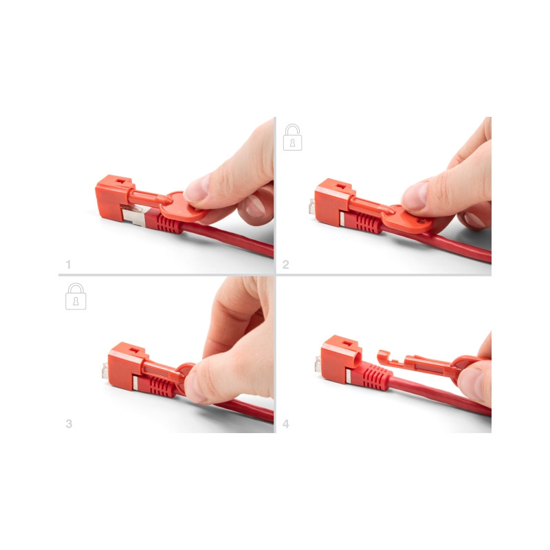 Delock RJ45 Port Blocker Set für RJ45 Stecker 10 Stück