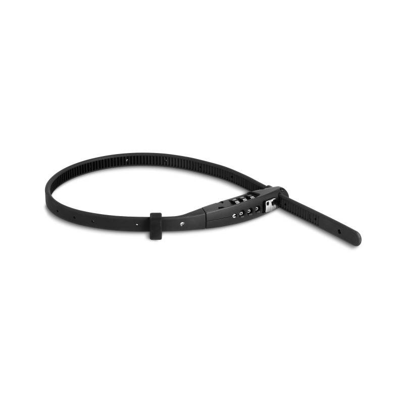 Navilock Universal Sicherungskabelbinder mit Zahlenschloss - L 410 x B 10 mm schwarz