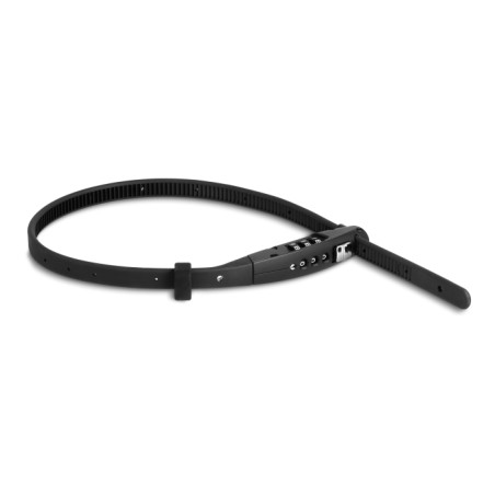 Navilock Universal Sicherungskabelbinder mit Zahlenschloss - L 410 x B 10 mm schwarz