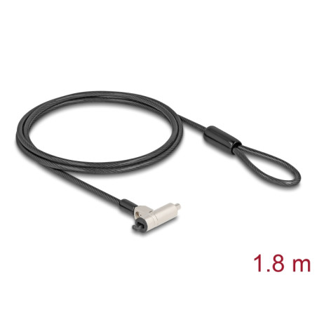 Navilock Notebook Sicherungskabel mit Schlüssel für Kensington Slot 3 x 7 mm oder Nano Slot 2,5 x 6 mm - Slim