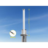 Delock LTE Antenne SMA Stecker 2 - 6,5 dBi 27 cm omnidirektional starr Mastmontage weiß outdoor
