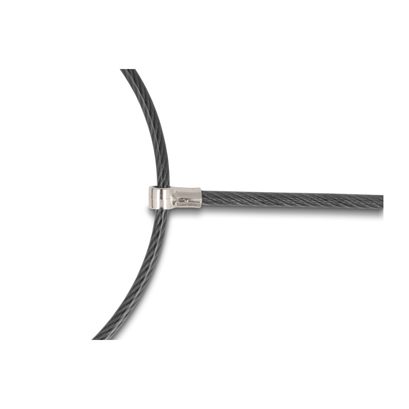 Navilock Dual Notebook Sicherungskabel mit Schlüssel für zwei Kensington Slots 3 x 7 mm