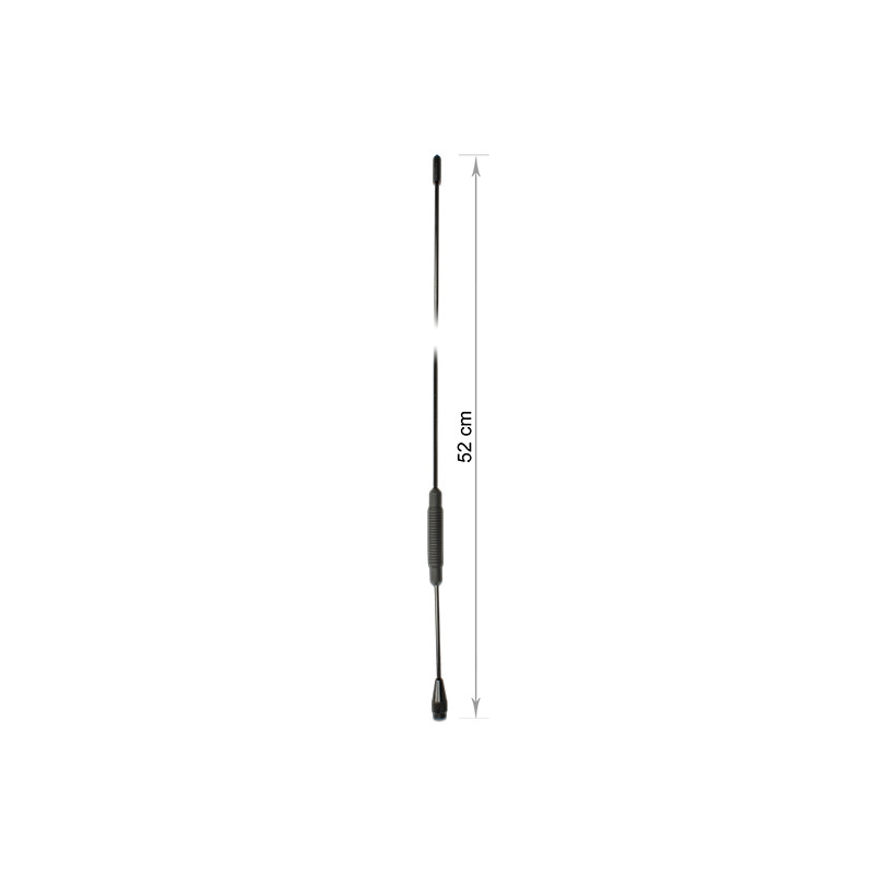 Delock TETRA BOS Antenne 380 - 410 MHz M6 Innengewinde 2,5 dBi 51,8 cm omnidirektional starr Schraubmontage outdoor schwarz