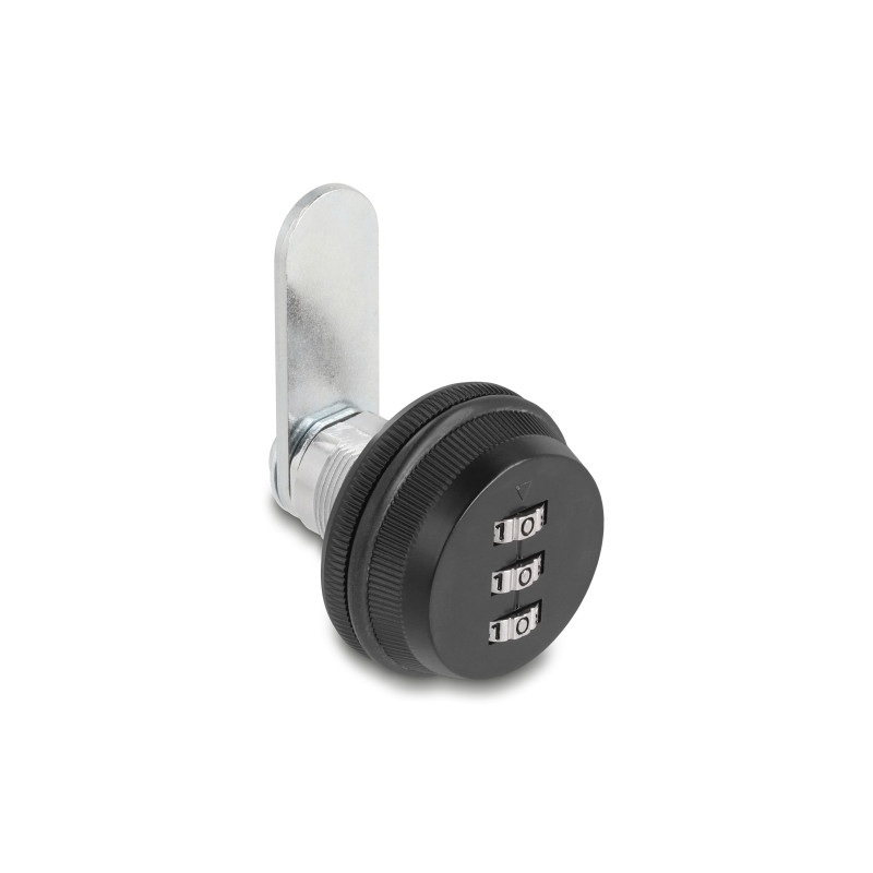 Navilock Zylinder Hebelschloss für Geräteschränke mit Zahlencode - 16 x 19 mm / 0-(-90)